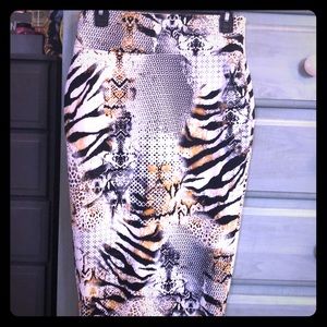 Thalia Sodi Animal Print Pencil Skirt